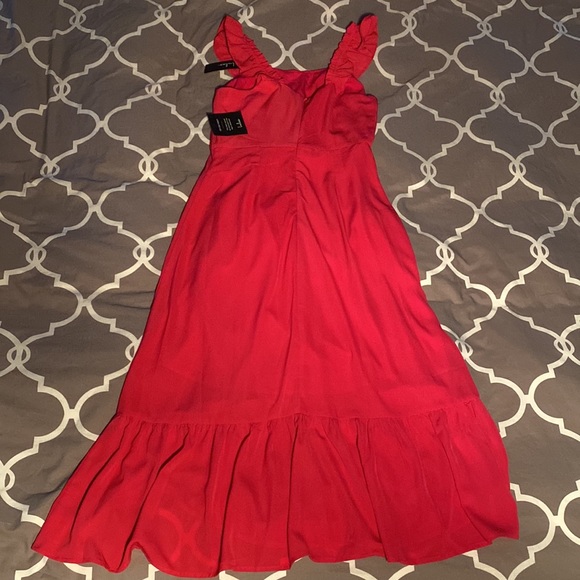 Lulus “Forever My Sweetheart” ruffled midi dress - NWT - Picture 2 of 4